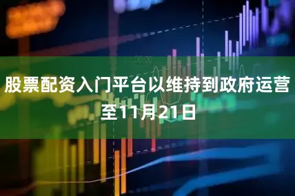股票配资入门平台以维持到政府运营至11月21日